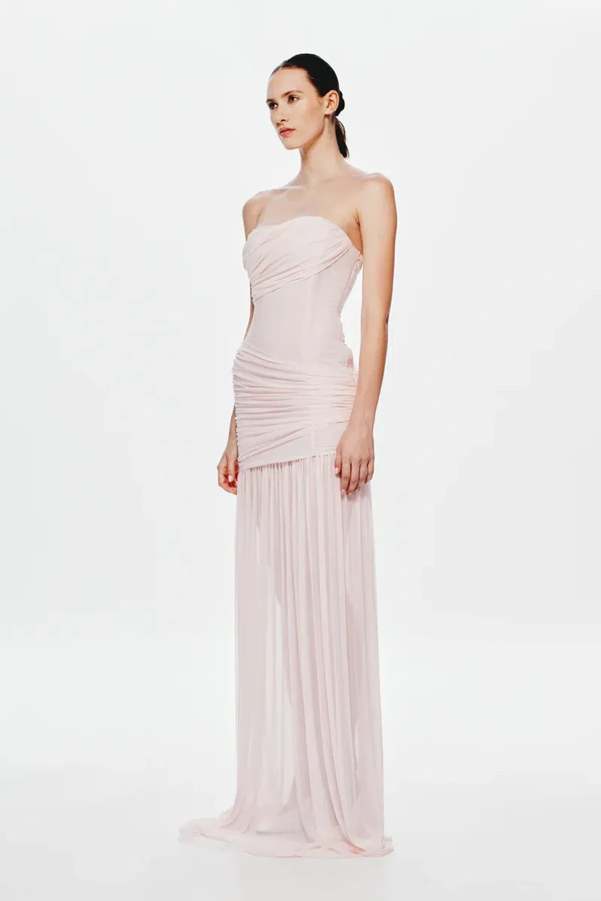 🩷MISHA Ember Wrapped Mesh Maxi Dress – Dusty Pink – Size 10 (AU) 🩷 - Image 1