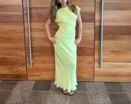 Bec and bridge JEHNAYA ASYM MAXI DRESS in citrus yellow for rent on The Volte - image 6