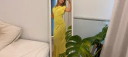 Bec and bridge JEHNAYA ASYM MAXI DRESS in citrus yellow for rent on The Volte - image 5