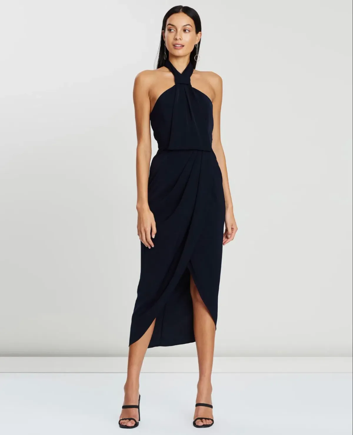 Shona Joy Knot Dress NAVY 12 - Image 1