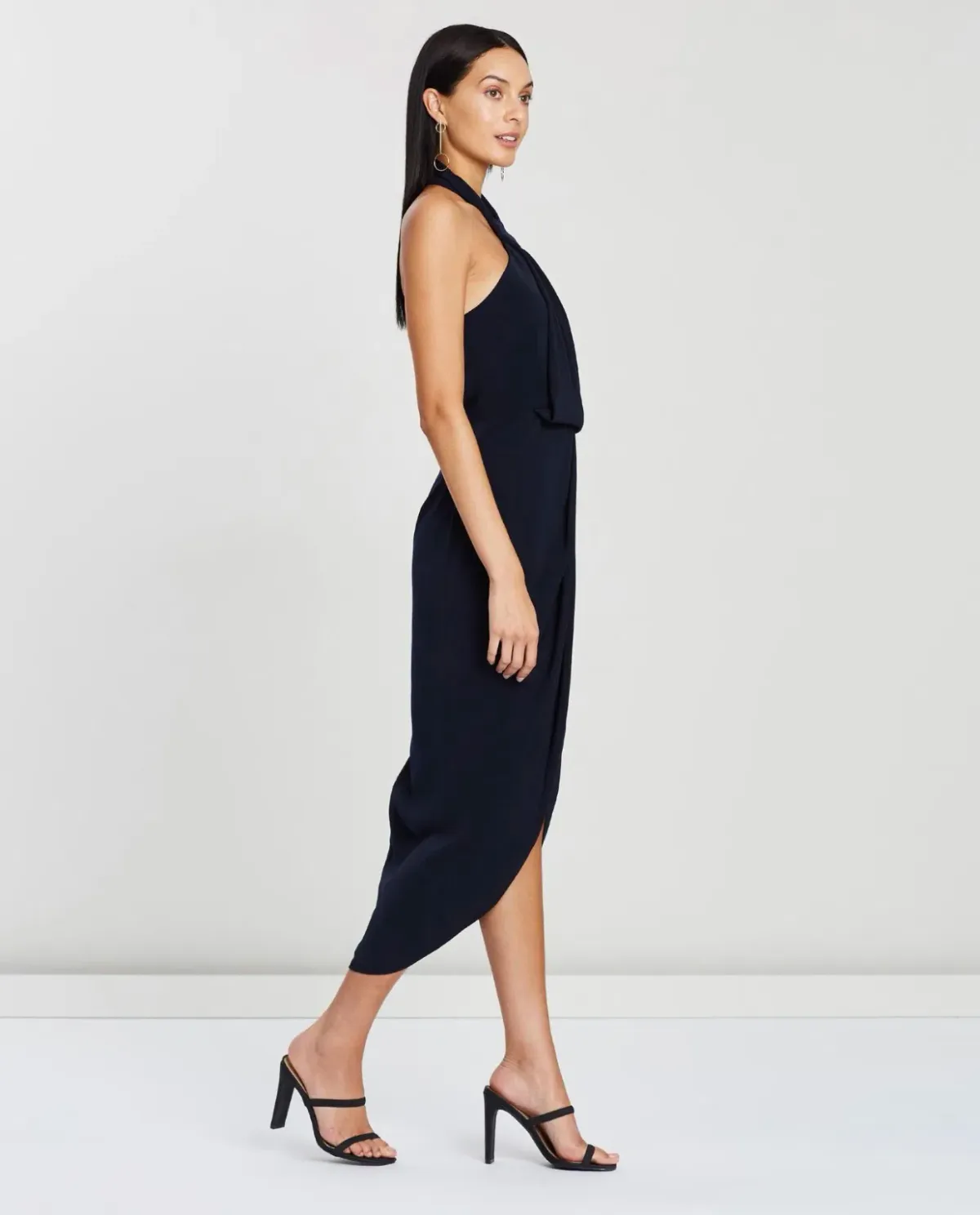 Shona Joy Knot Dress NAVY 12 - Image 2