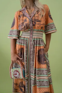 Alemais Alberta Smocked Shirtdress 6 for rent on The Volte - image 4