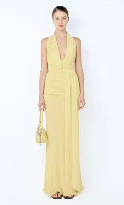 Bec & Bridge Cassis Drape Maxi Yellow, Size 8 (Small) for rent on The Volte - image 1