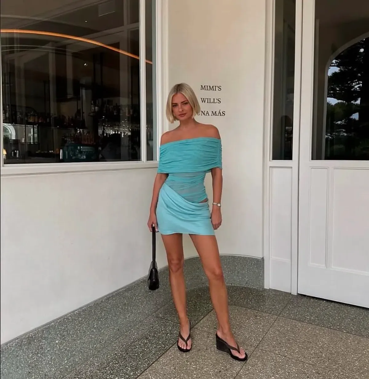 Benni Nico Off The Shoulder Mini Dress in Size Small - Image 2