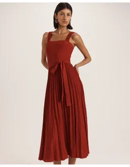 Saba Mariya Sparkling Knit Dress Red Size 6 for rent on The Volte - image 2