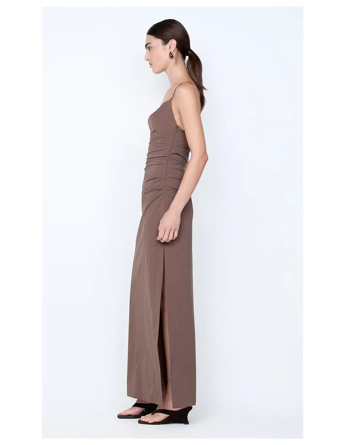 Bec Bridge Lyana Cowl Maxi Dress Brown Size 8 - Image 7