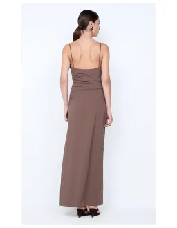 Bec Bridge Lyana Cowl Maxi Dress Brown Size 8 for rent on The Volte - image 9