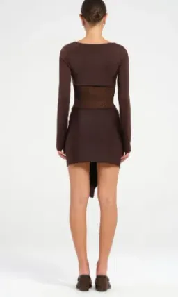Benni Juni Dress size 6 Brown for rent on The Volte - image 2