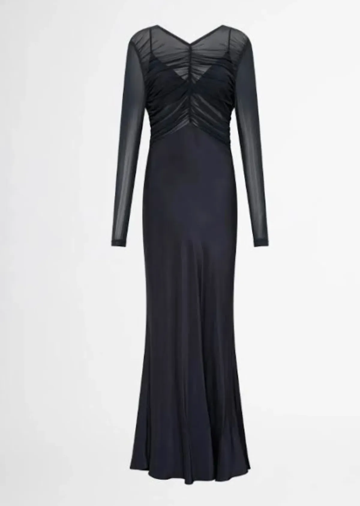 SHEIKE ETERNITY MAXI DRESS GOWN IN GUNMETAL | SIZE AU 14 - Image 1