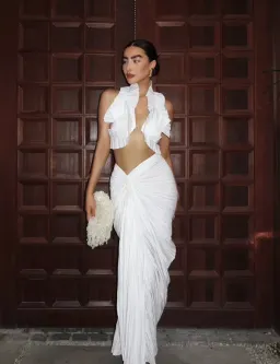 Cult Gaia Adilia Top and Sonoma Skirt Set  White Size 8 for rent on The Volte - image 3