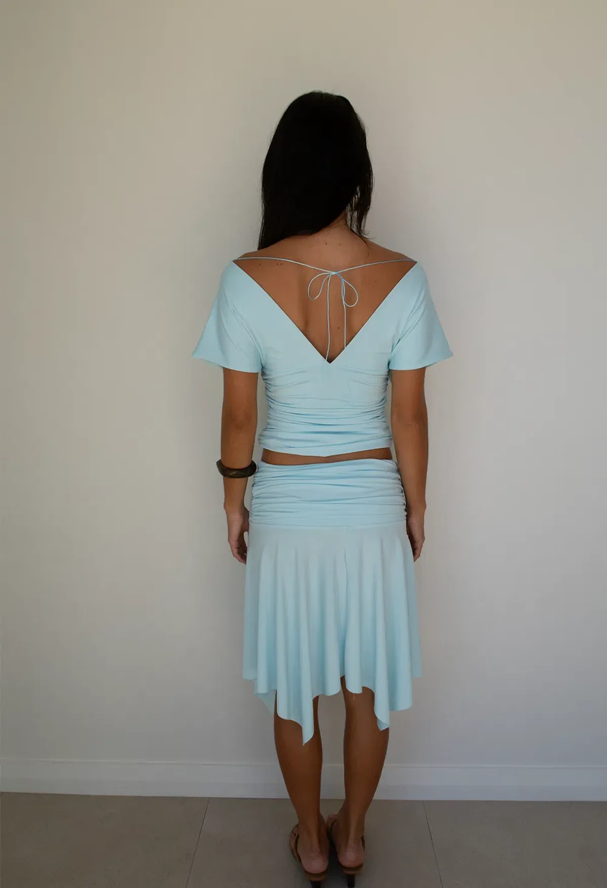 Hntr the Label Andi Top and Skirt Set in Aqua Blue Size XS / AU 6 - Image 3