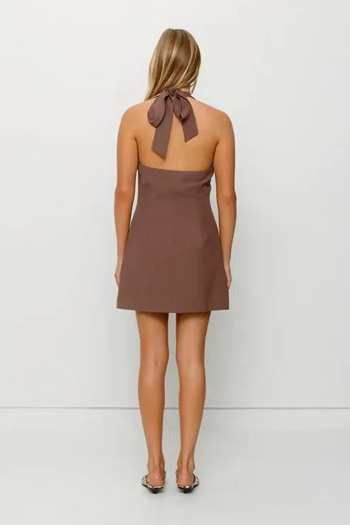 The Wolf Gang Irida Vest Mini Dress Brown Size XXL/14-16 - Image 2