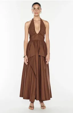 Manning Cartell- Provence Halter Dress– Cognac- Size 14 for rent on The Volte - image 6