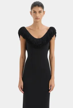 Sir the Label Marcelline Fringe Scoop Back Gown for rent on The Volte - image 3