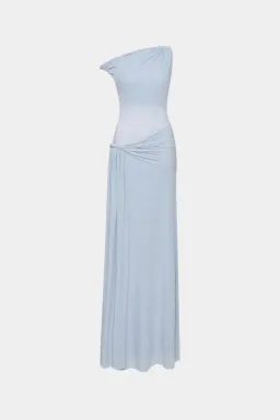 🩵 MISHA Sisal Mesh Maxi Dress – Dove Blue – Size AU 8 (S) - Mesh Maxi Dress 🩵 for rent on The Volte - image 7