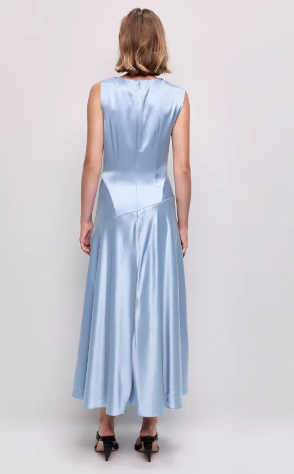 AJE Siren Midi Dress Blue Bell Size 6 - Image 3