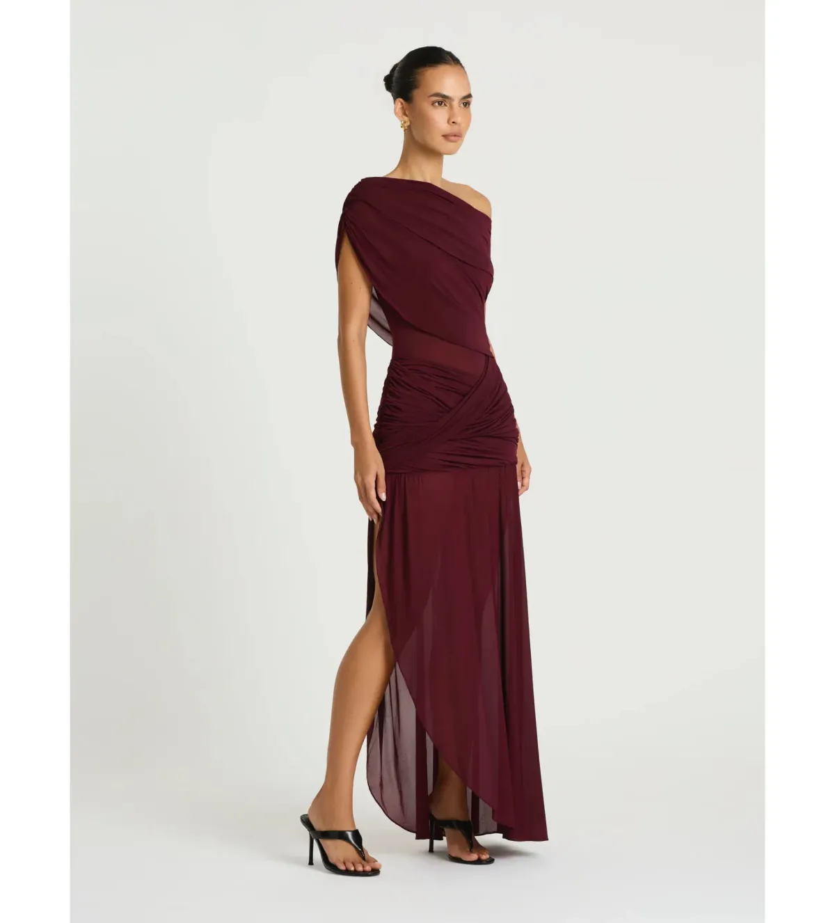 Benni Otto Maxi Dress in Plum Size AU8 - Image 2