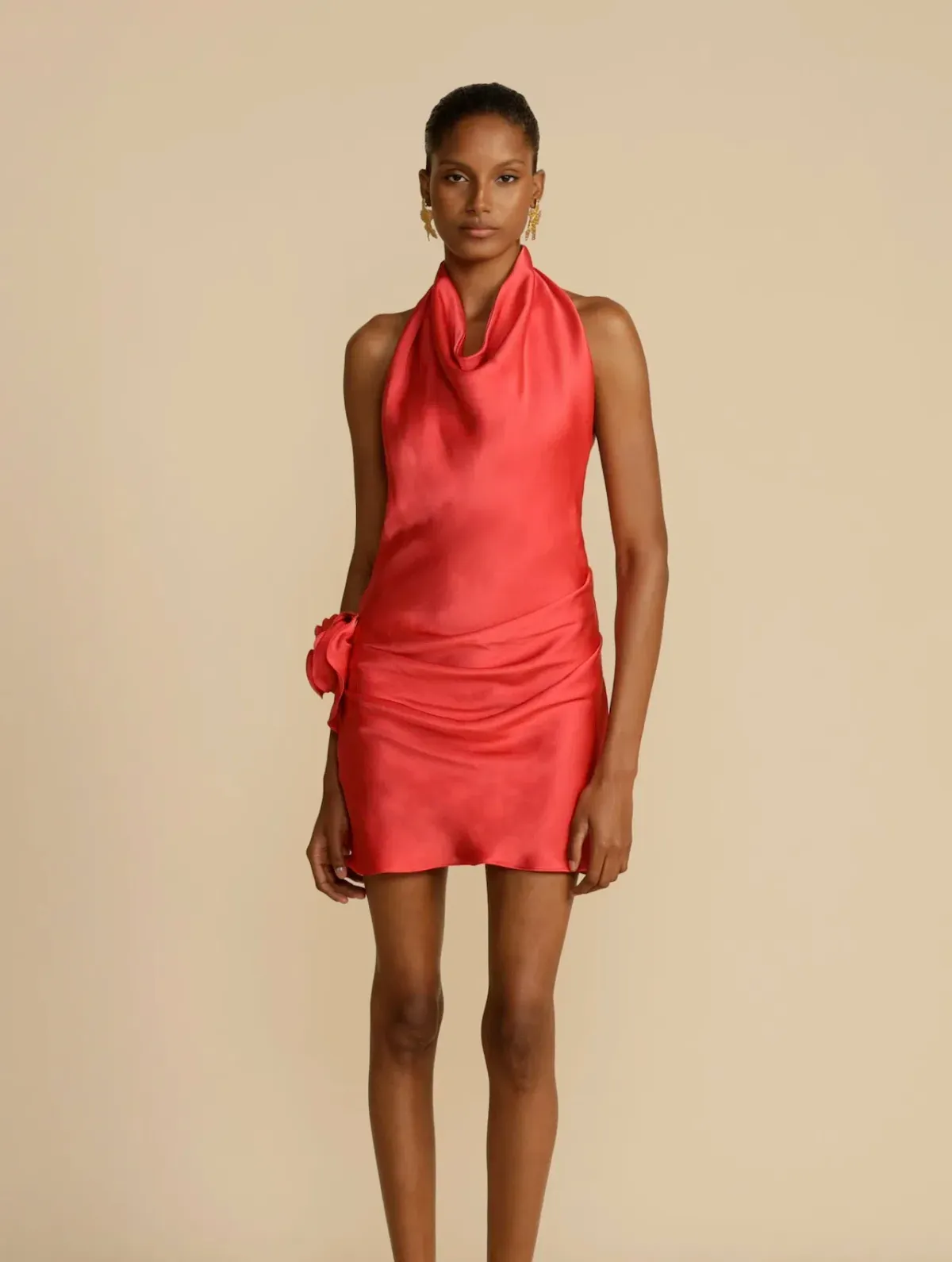 ARCINA ORI ROSA DRESS PUNCH RED size M /10 - Image 1