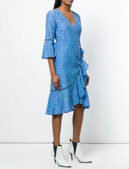 Ganni Beacon Wrap Dress for rent on The Volte - image 3