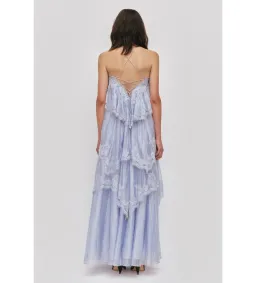 Aje Ophelia Lace Gown in French Blue Size AU10 for rent on The Volte - image 3