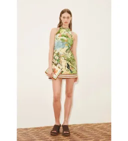 Alemais Toucan Tango Halter Mini Dress in Print Size AU10 for rent on The Volte - image 1