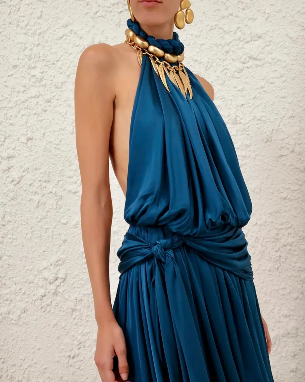 Zimmermann Alchemy Halter Dress Sailor Blue s0 - Image 5