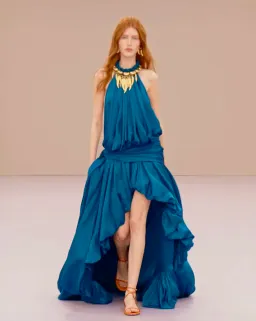 Zimmermann Alchemy Halter Dress Sailor Blue s0 for rent on The Volte - image 1