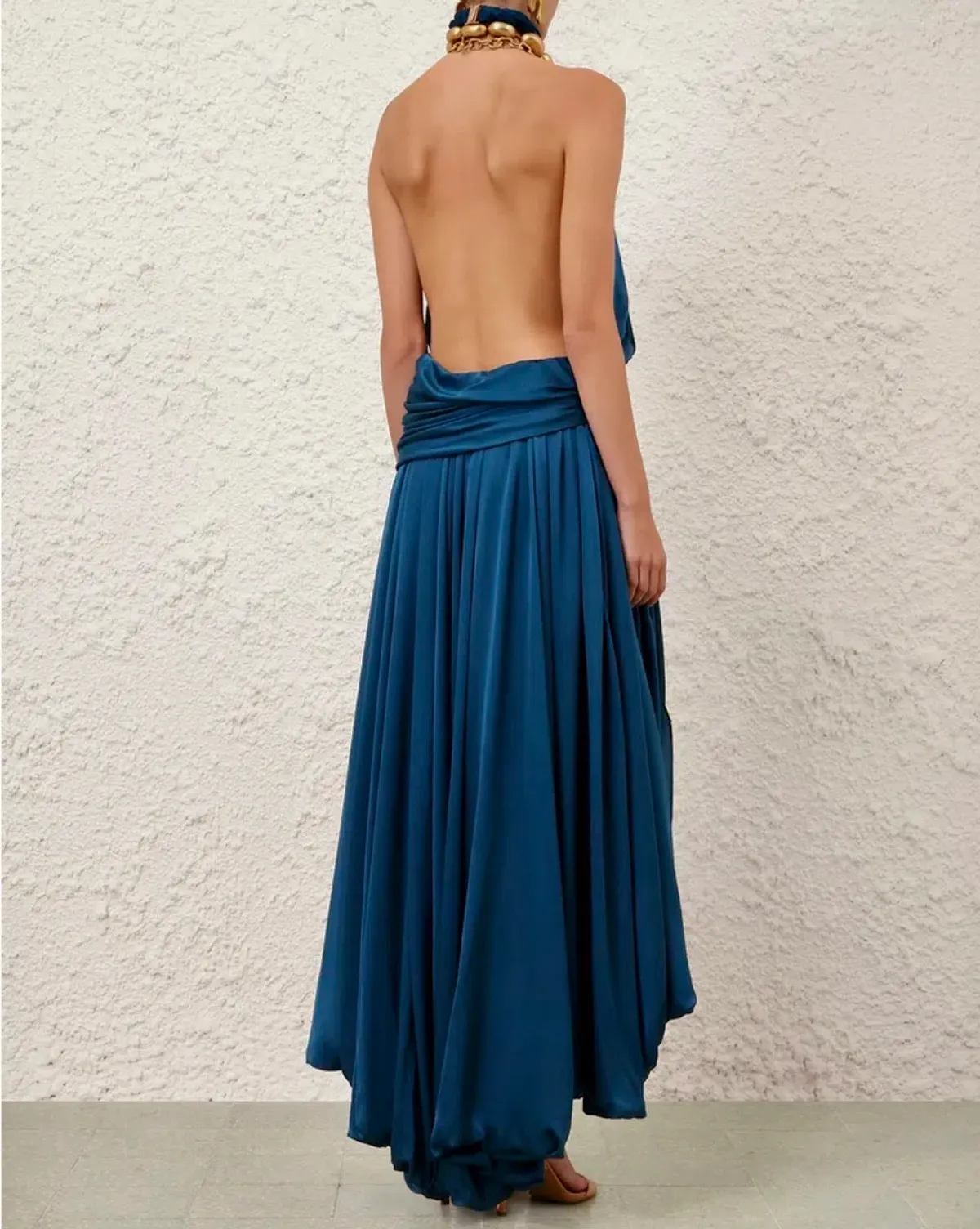 Zimmermann Alchemy Halter Dress Sailor Blue s0 - Image 6