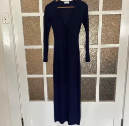 Kookai Sereya Maxi Dress Size 6 (XS) in Indigo for rent on The Volte - image 6