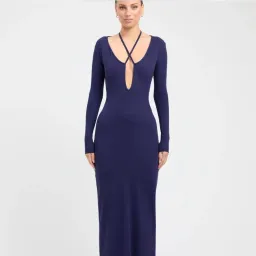 Kookai Sereya Maxi Dress Size 6 (XS) in Indigo for rent on The Volte - image 5