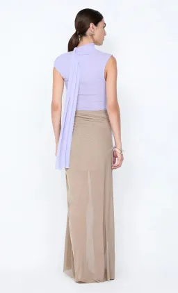 BEC & BRIDGE Connie Twist Maxi Dress in Wisteria Taupe Size 10 for rent on The Volte - image 2