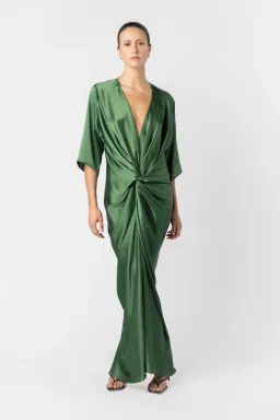 One Fell Swoop Alex Kimono Sleeve Maxi-Matilda Green Size 8 for rent on The Volte - image 2