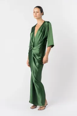 One Fell Swoop Alex Kimono Sleeve Maxi-Matilda Green Size 8 for rent on The Volte - image 7