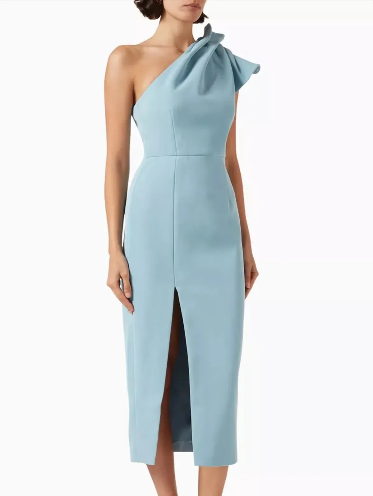 Mossman Expectation Midi dress in aqua Size 10 - Image 1