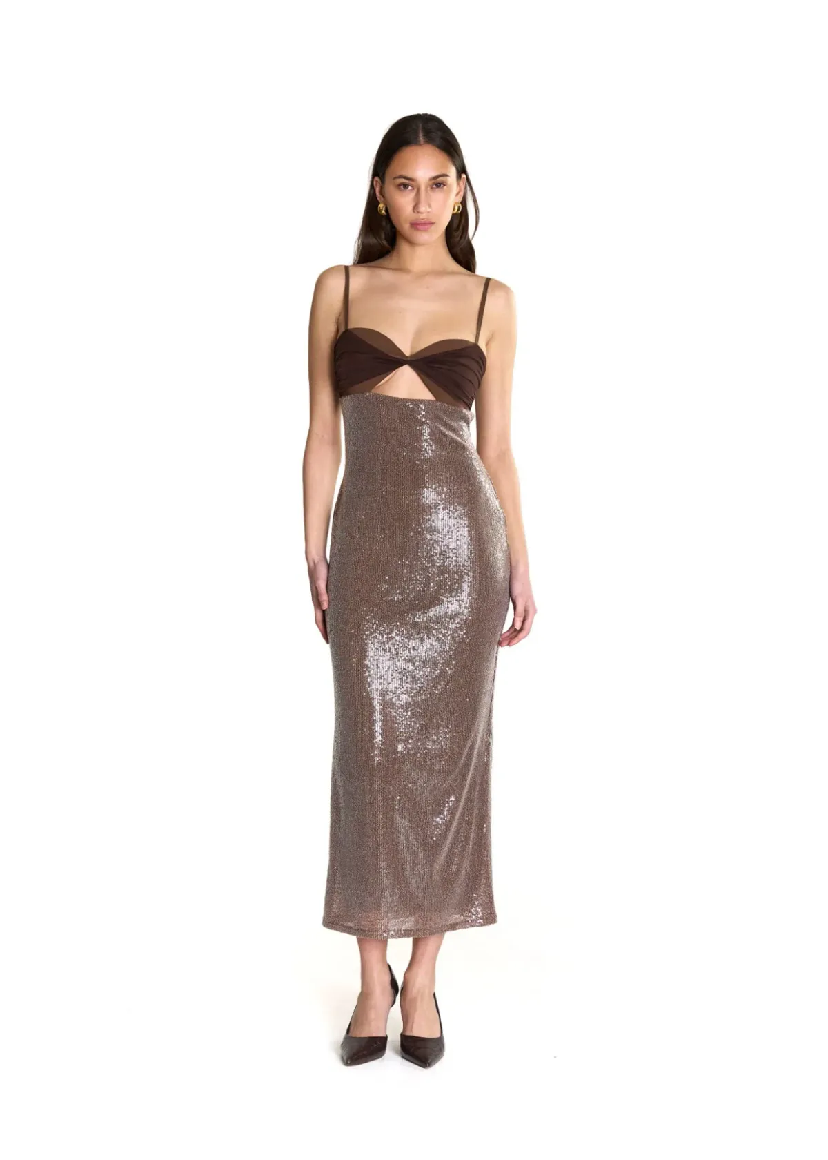 Acre Lou - DIRTY ESPRESSO MIDI DRESS - Image 2
