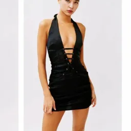 With Jean Black harlow mini dress Size XS for rent on The Volte - image 1