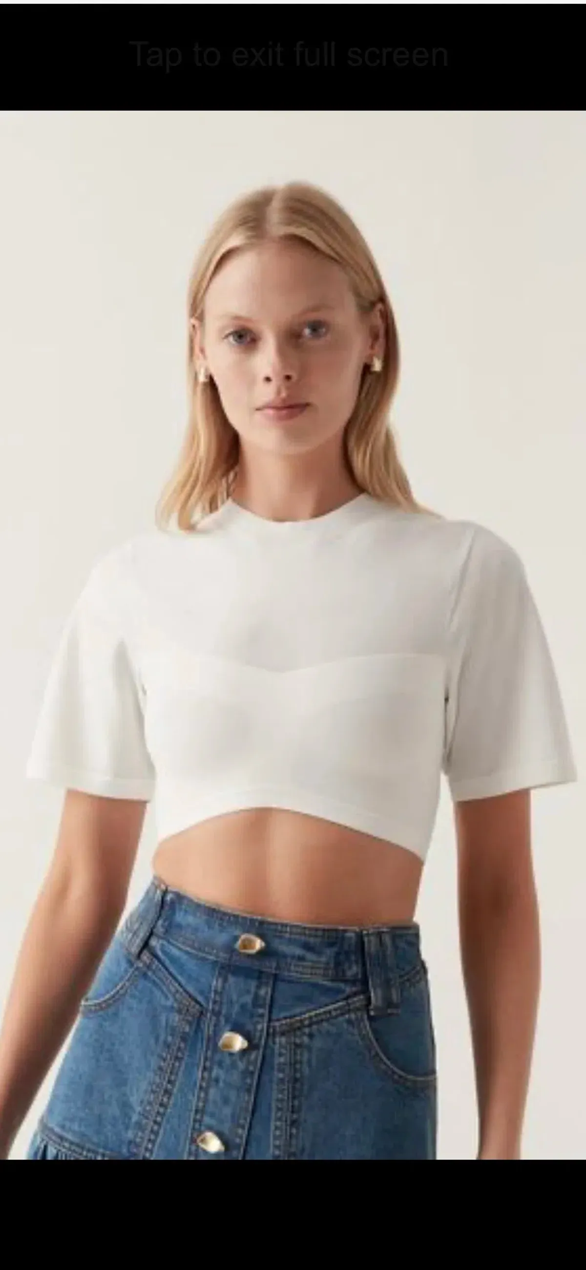 Aje edita knitted bustier crop top  - Image 1