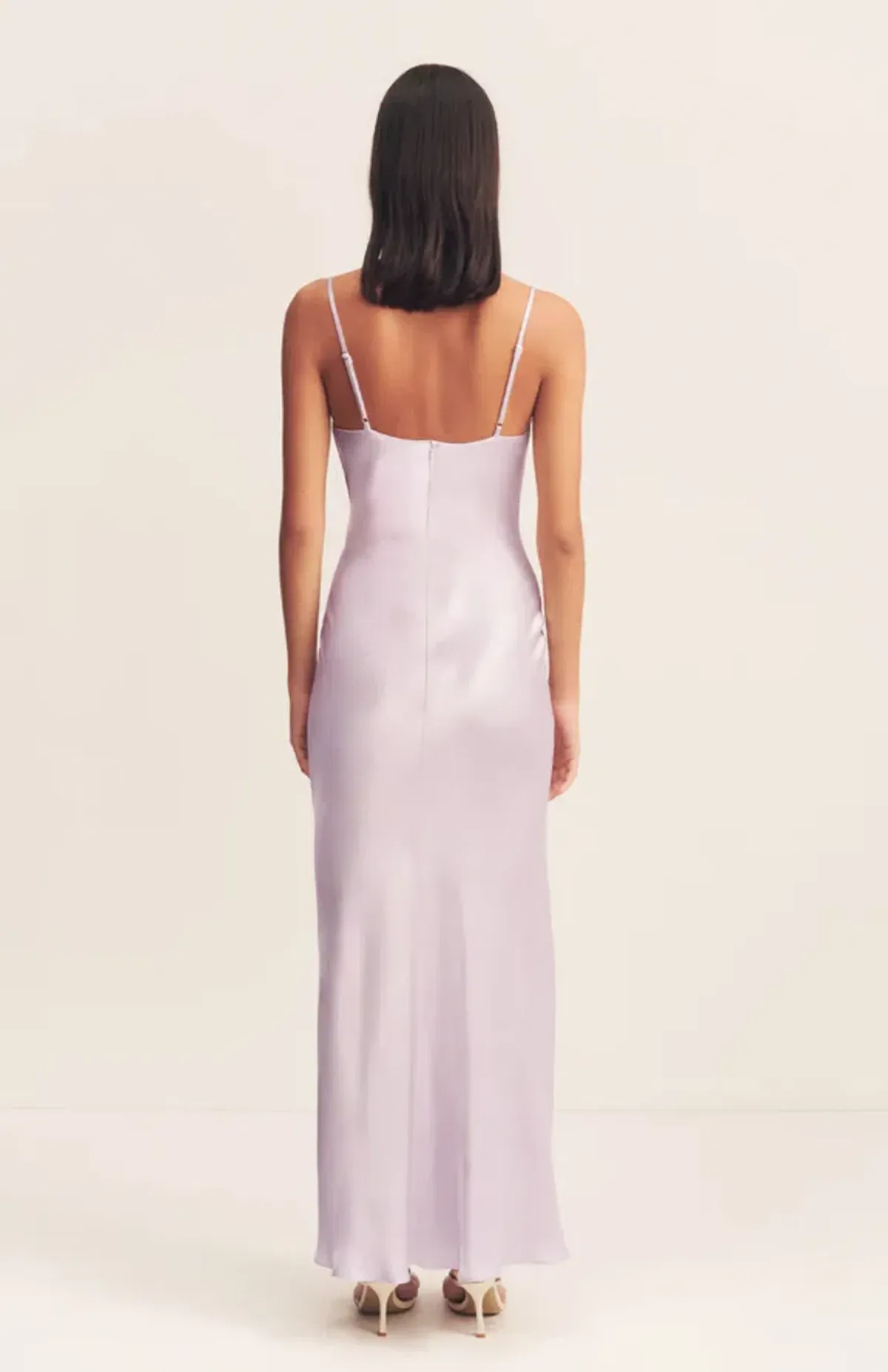 Shona Joy La Lune Cowl Neck Midi Dress - Lilac size 6 - Image 4