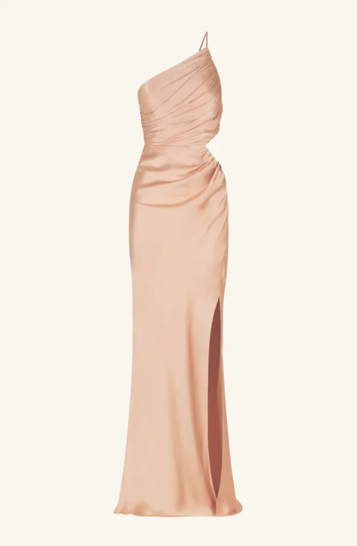 Shona Joy La Lune Asymmetrical Gathered Maxi Dress - Desert Rose size 6 - Image 4