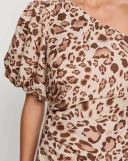 Kivari - Paris Mini Dress in Leopard for rent on The Volte - image 2