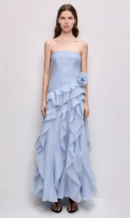 AJE Canyon Gown Cloud Blue Size 8 for rent on The Volte - image 1