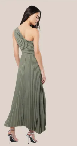 Mossman Breakthrough maxi dress olive size 8 for rent on The Volte - image 2