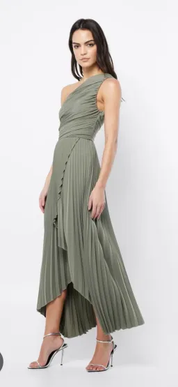 Mossman Breakthrough maxi dress olive size 8 for rent on The Volte - image 1