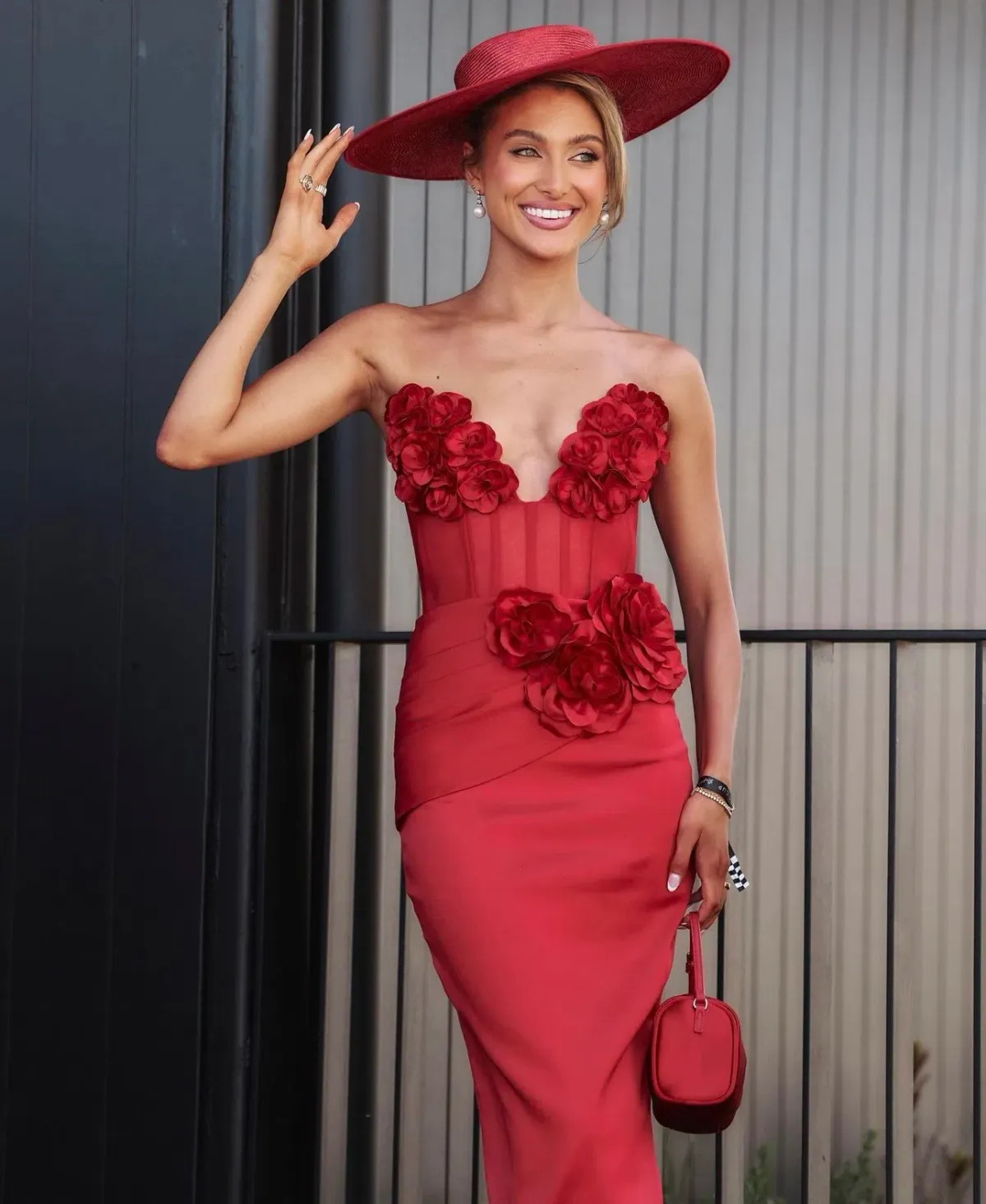 MADOH. Red midi dress - Image 7