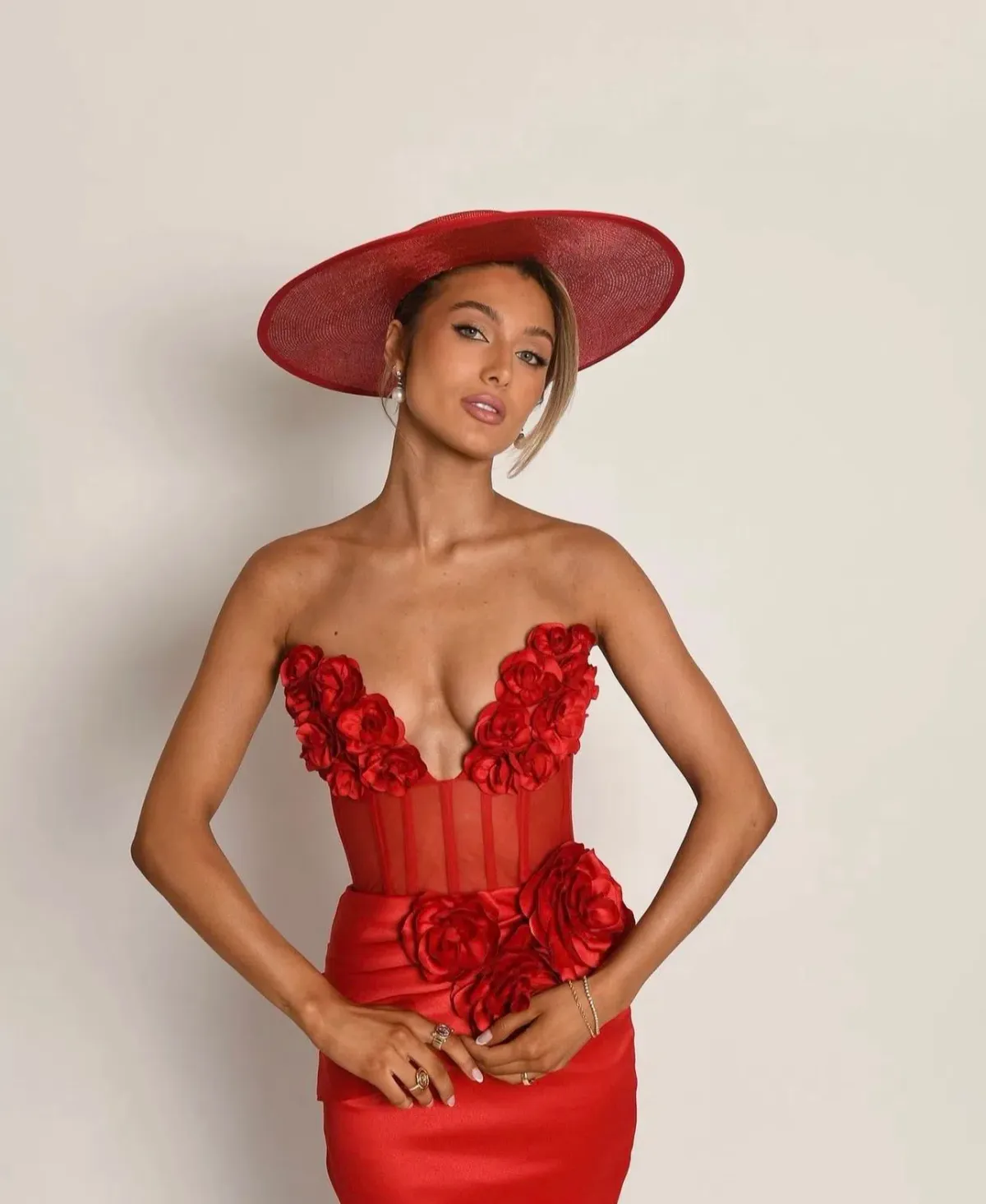 MADOH. Red midi dress - Image 4