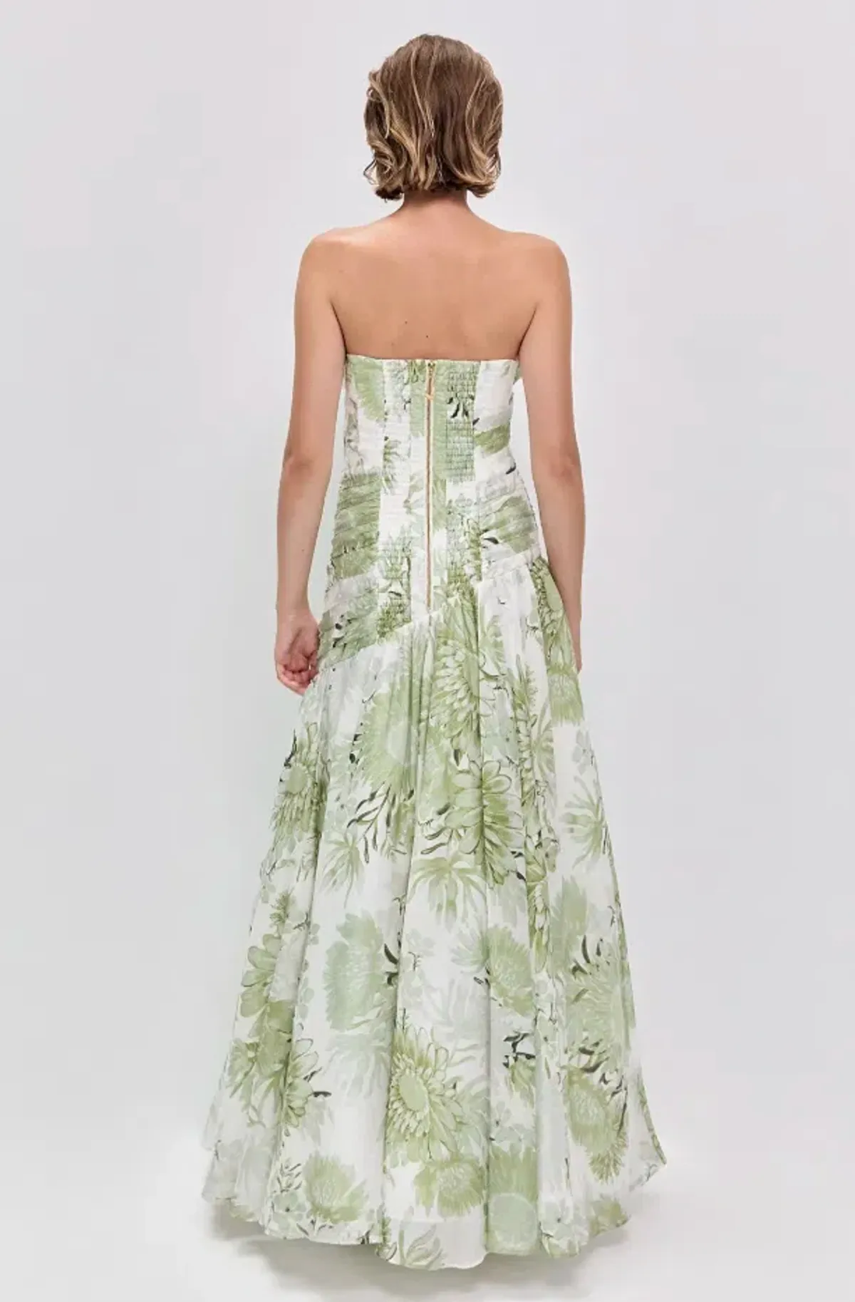 REFLECTOR GOWN | OLIVE NATIVE FLORAL - SIZE 10 - Image 3