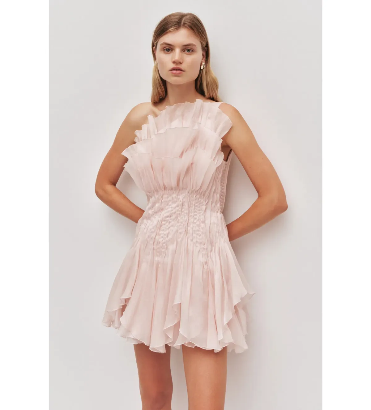 Aje Nisha Mini Dress in Rosewater Size AU8 - Image 1