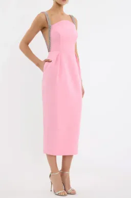Amaro Midi Dress by Rebecca Vallance Size 8 for rent on The Volte - image 2