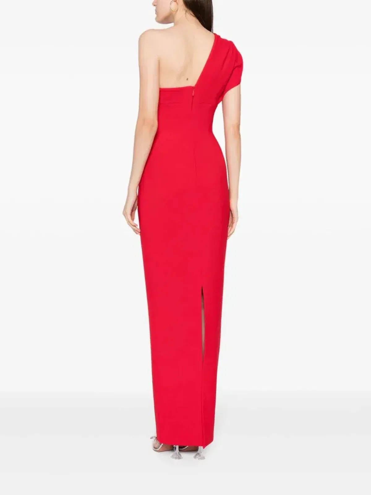 Rachel Gilbert Winnie Maxi Gown in Coral Size 8 - Image 3