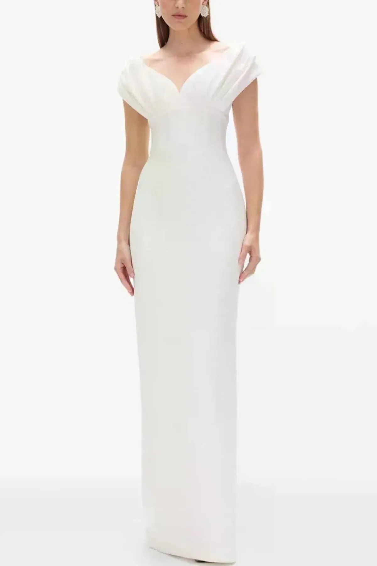 Rachel Gilbert Myra Maxi Gown White Size 8 - Image 1